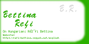 bettina refi business card